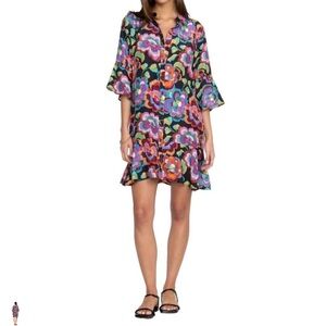 Johnny Was Calanthe Tiered Flounce Dress